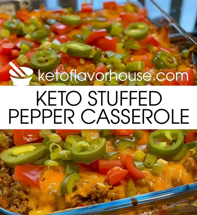 Keto Stuffed Pepper Casserole