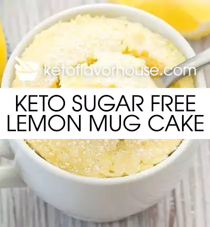 Keto Sugar Free Lemon Mug Cake