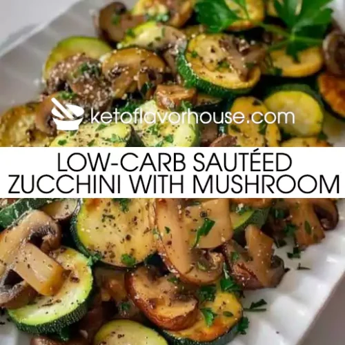 Low-Carb Sautéed Zucchini with Mushroom