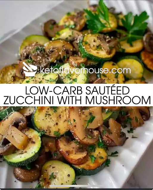 Low-Carb Sautéed Zucchini with Mushroom