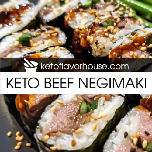 Keto Beef Negimaki