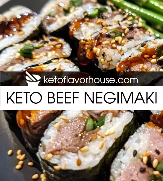 Keto Beef Negimaki