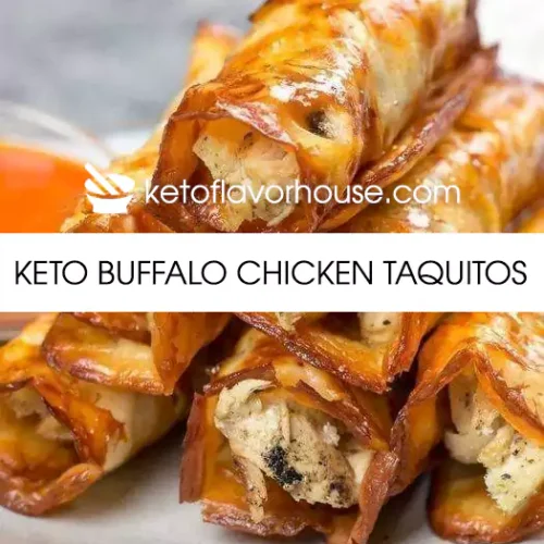 Keto Buffalo Chicken Taquitos