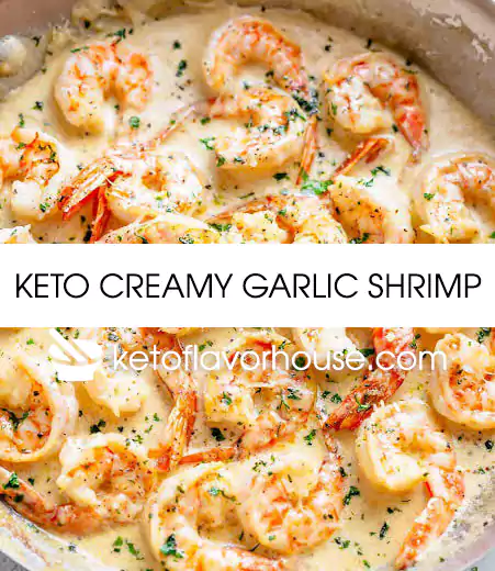 Keto Creamy Garlic Shrimp