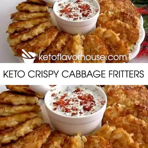 Keto Crispy Cabbage Fritters