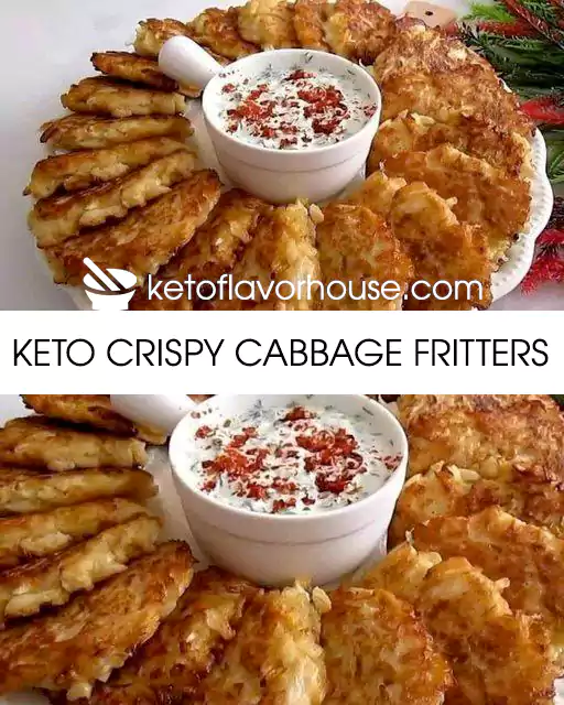 Keto Crispy Cabbage Fritters