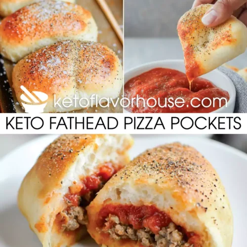 Keto Fathead Pizza Pockets