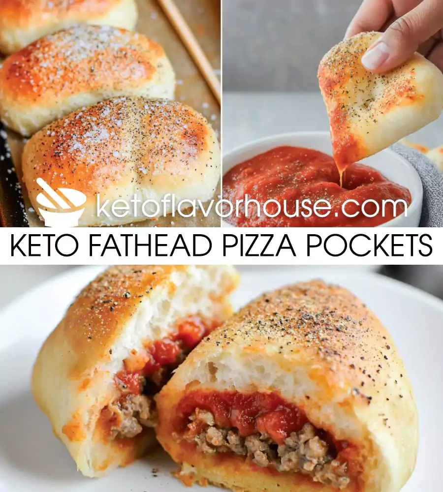 Keto Fathead Pizza Pockets