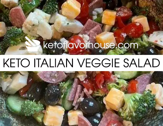 Keto Italian Veggie Salad