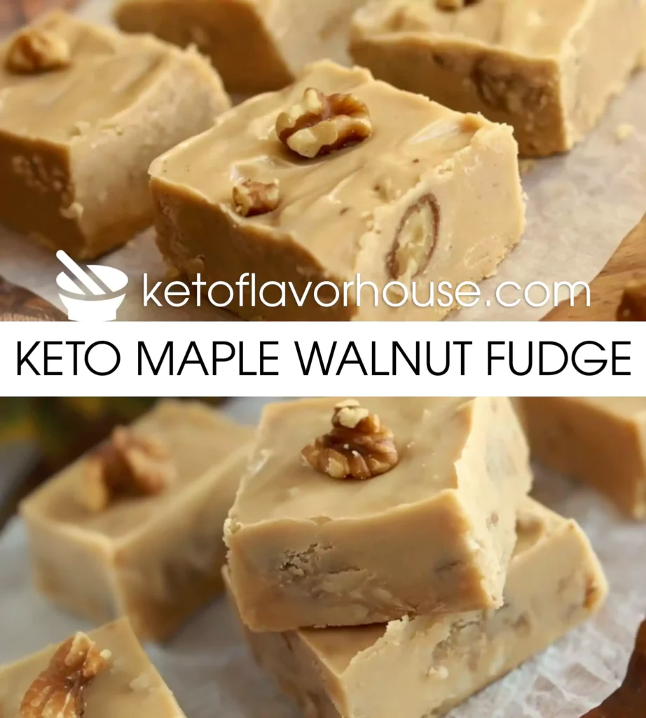 Keto Maple Walnut Fudge