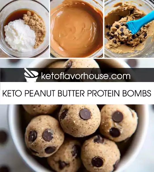 Keto Peanut Butter Protein Bombs