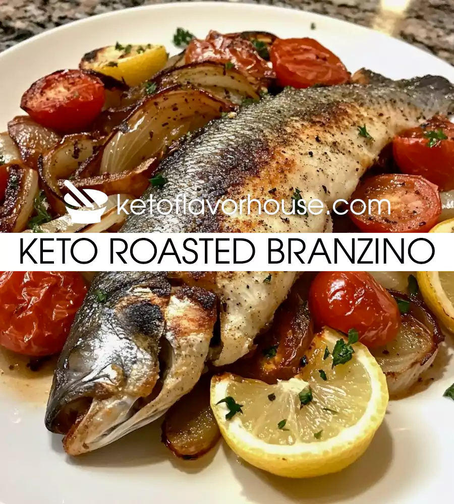 Keto Roasted Branzino