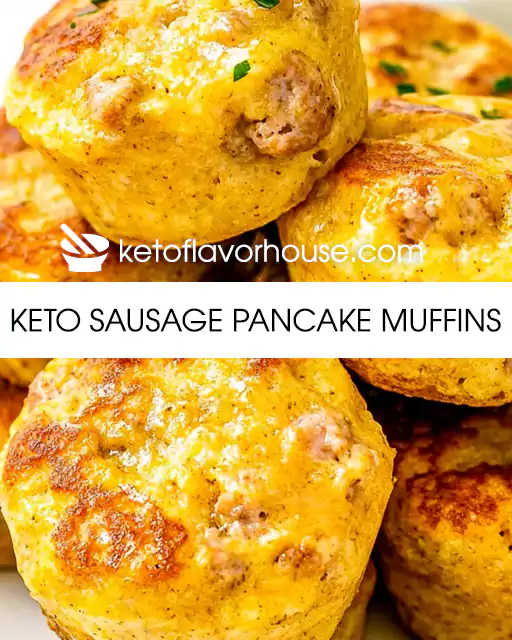 Keto Sausage Pancake Muffins