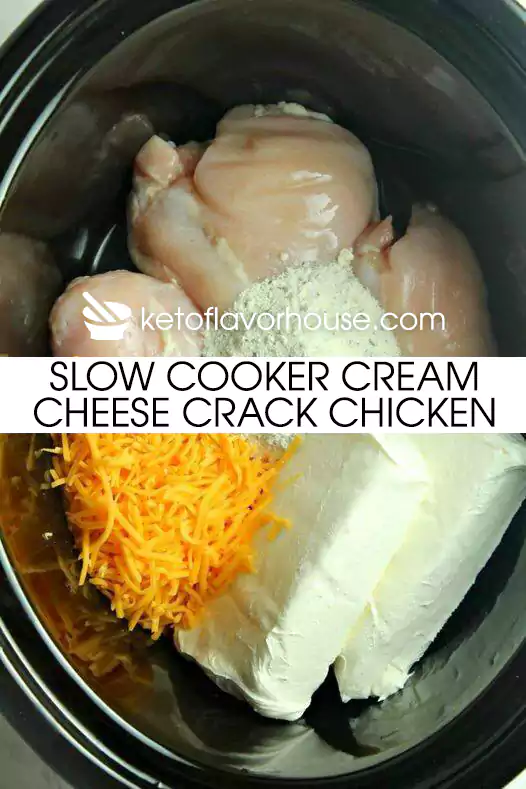 Slow Cooker Cream Cheese Crack Chicken