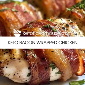 Keto Bacon Wrapped Chicken