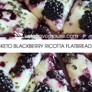 Keto Blackberry Ricotta Flatbread