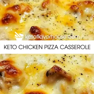 Keto Chicken Pizza Casserole