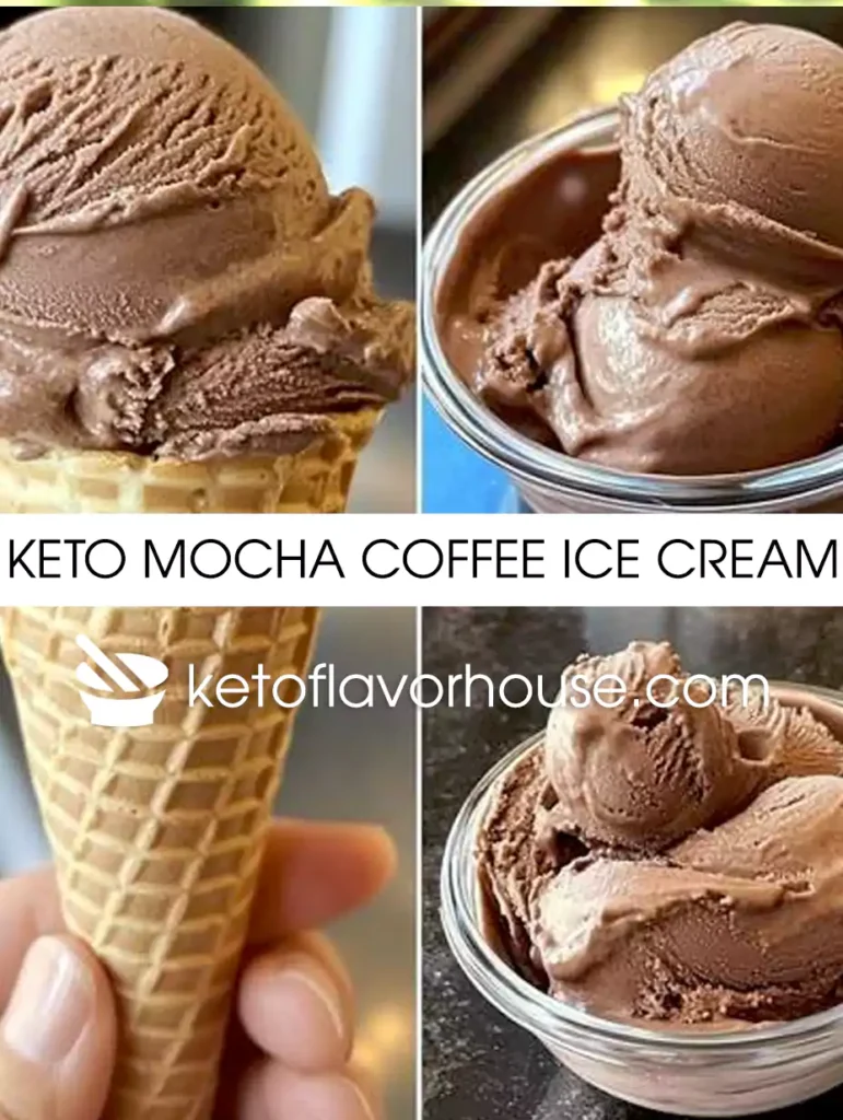 Keto Mocha Coffee Ice Cream