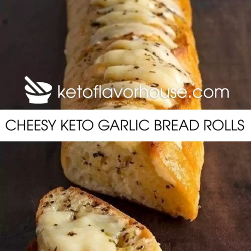 CHEESY KETO GARLIC BREAD ROLLS