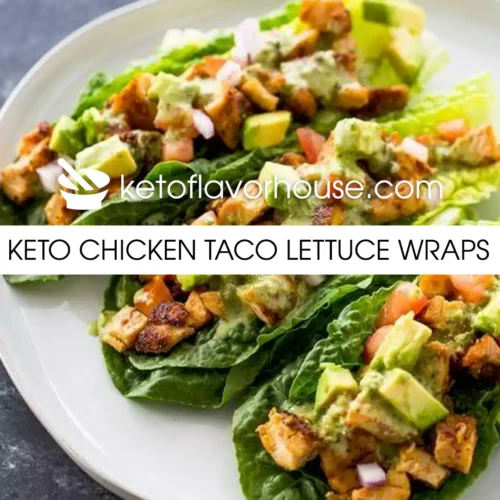 Keto Chicken Taco Lettuce Wraps
