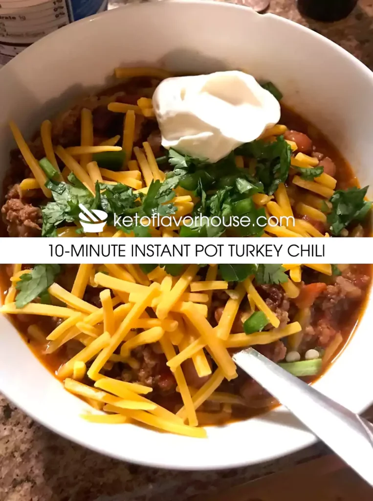 10-Minute Instant Pot Turkey Chili