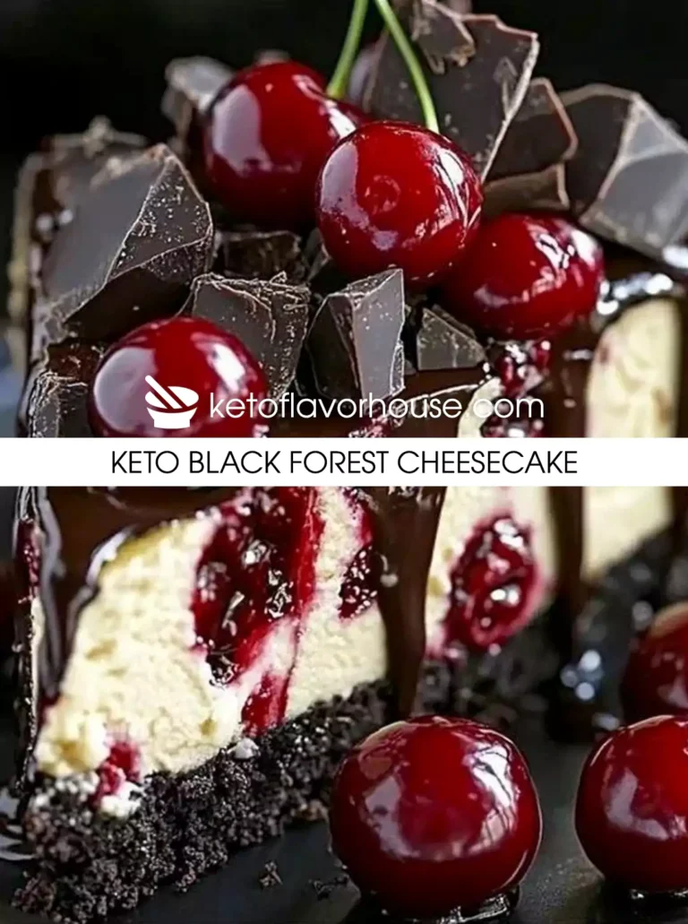 Keto Black Forest Cheesecake