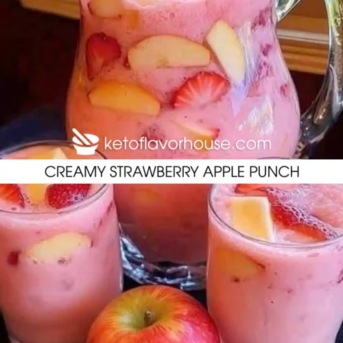 Creamy Strawberry Apple Punch