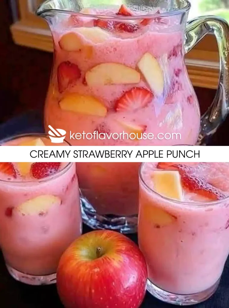 Creamy Strawberry Apple Punch