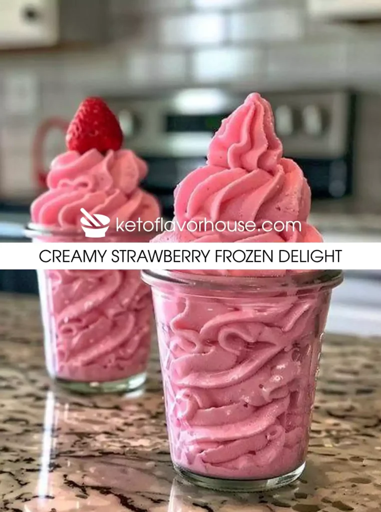 Creamy Strawberry Frozen Delight