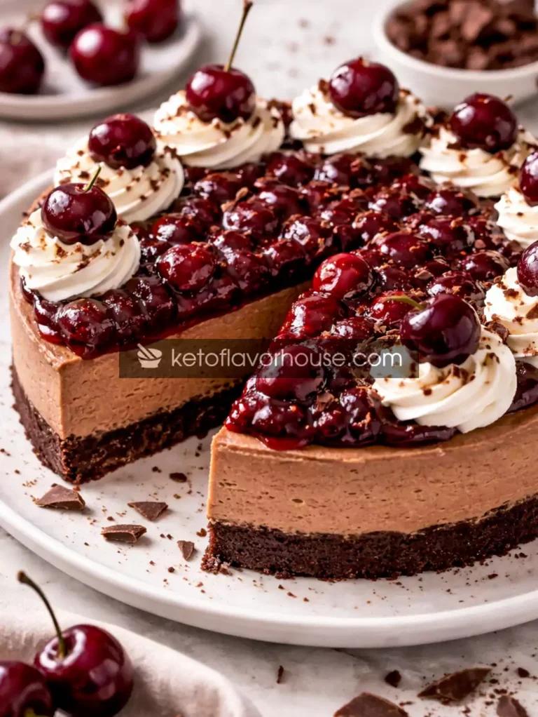 Keto Black Forest Cheesecake