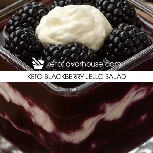Keto Blackberry Jello Salad