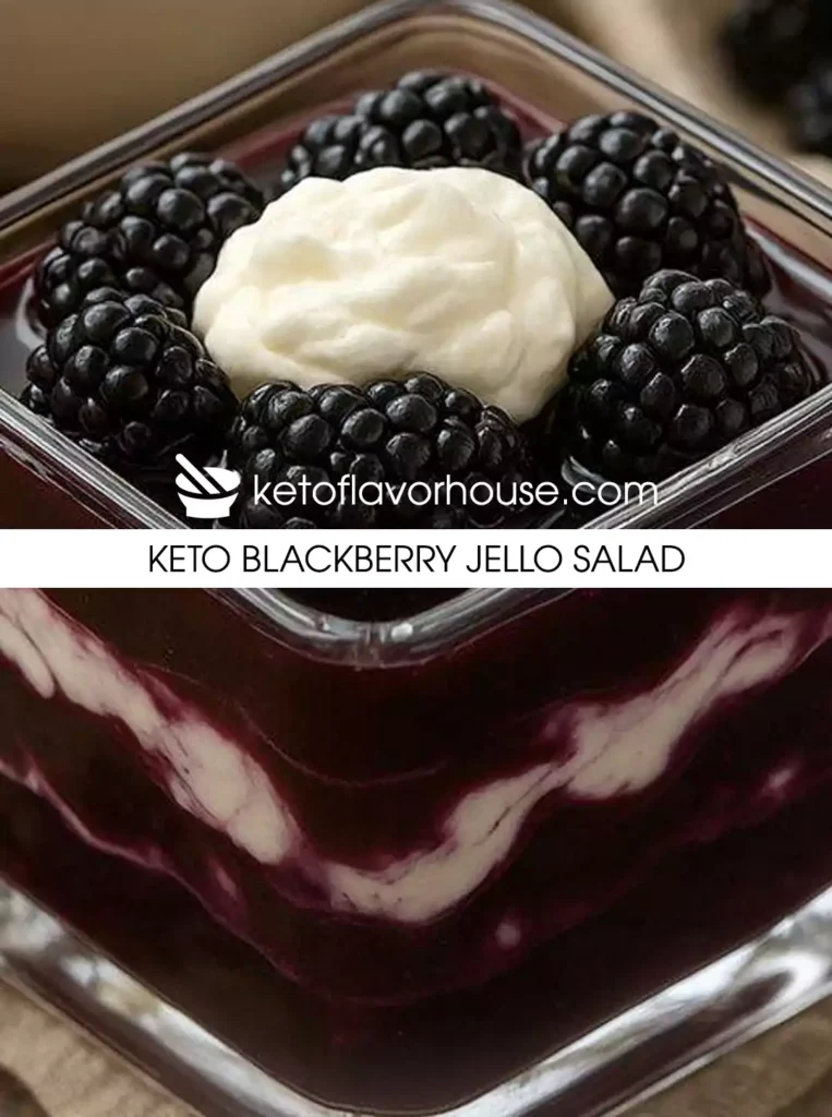 Keto Blackberry Jello Salad