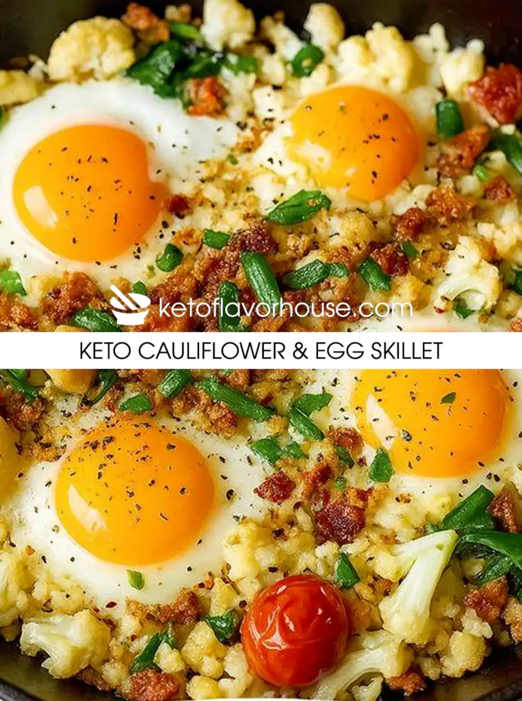 Keto Cauliflower & Egg Skillet
