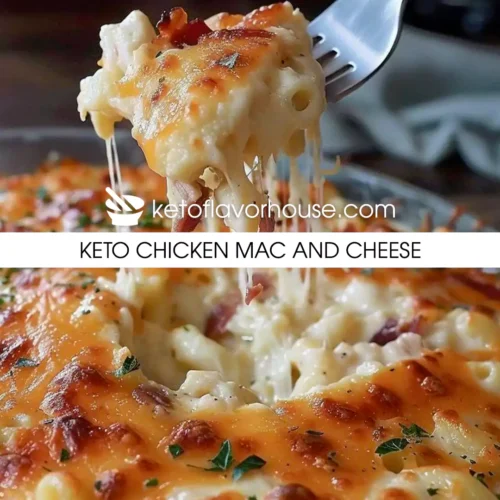 Keto Chicken Mac and Cheese