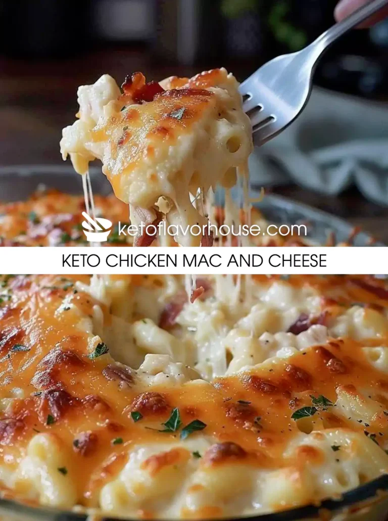 Keto Chicken Mac and Cheese
