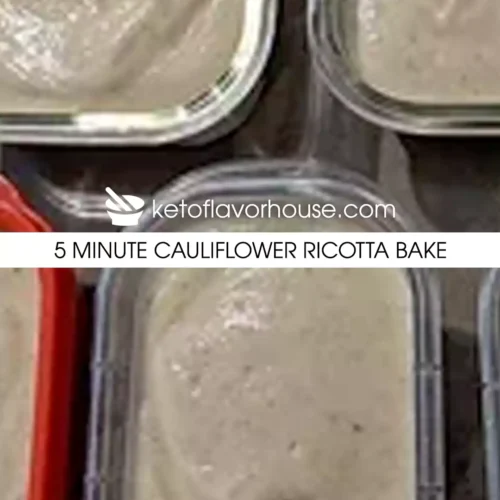5 Minute Cauliflower Ricotta Bake
