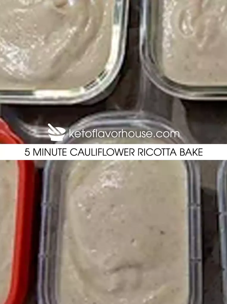 5 Minute Cauliflower Ricotta Bake