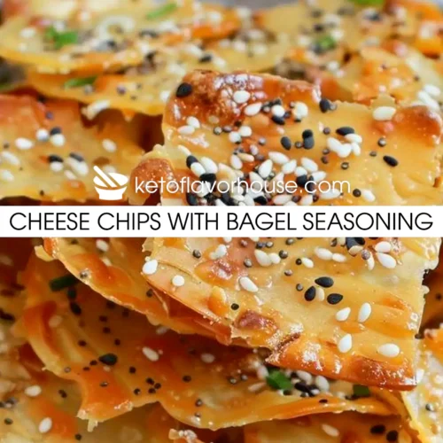 Cheese Chips with Bagel Seasoning