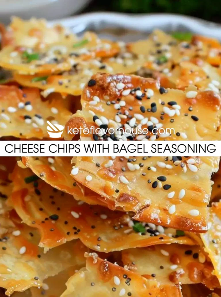 Cheese Chips with Bagel Seasoning