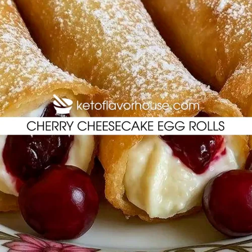 Cherry Cheesecake Egg Rolls