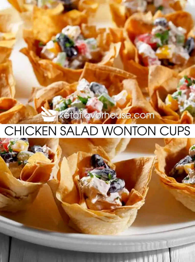 Chicken Salad Wonton Cups