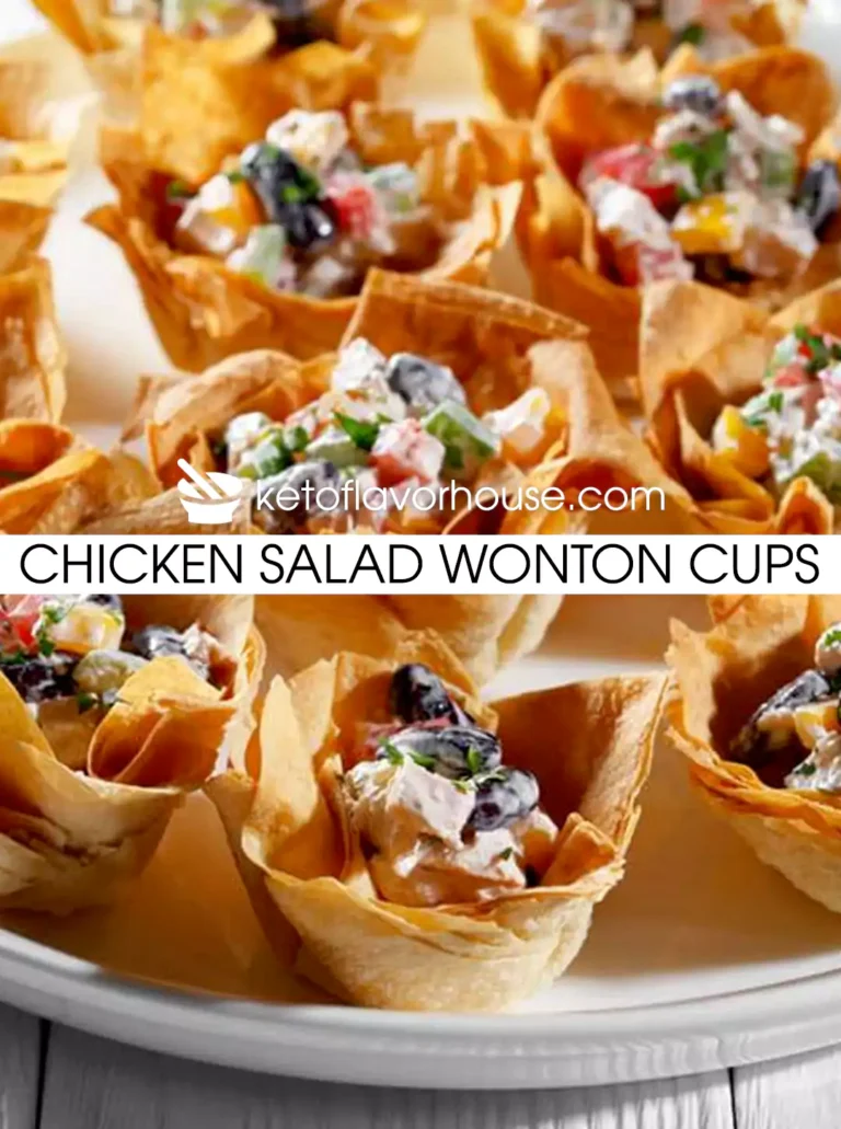 Chicken Salad Wonton Cups