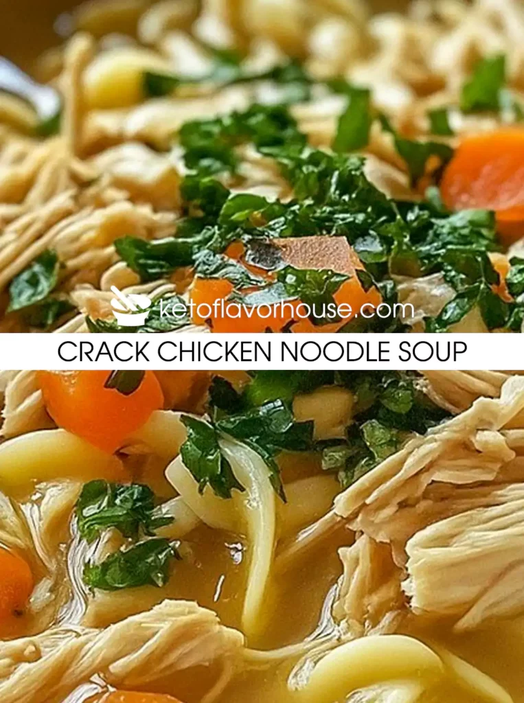 Crack Chicken Noodle Soup