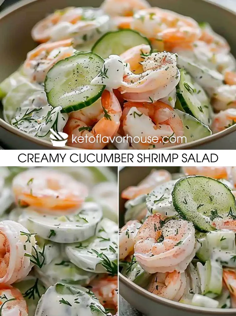 Creamy Cucumber Shrimp Salad