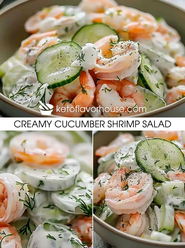 Creamy Cucumber Shrimp Salad