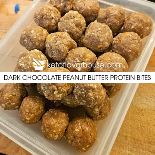 Dark Chocolate Peanut Butter Protein Bites