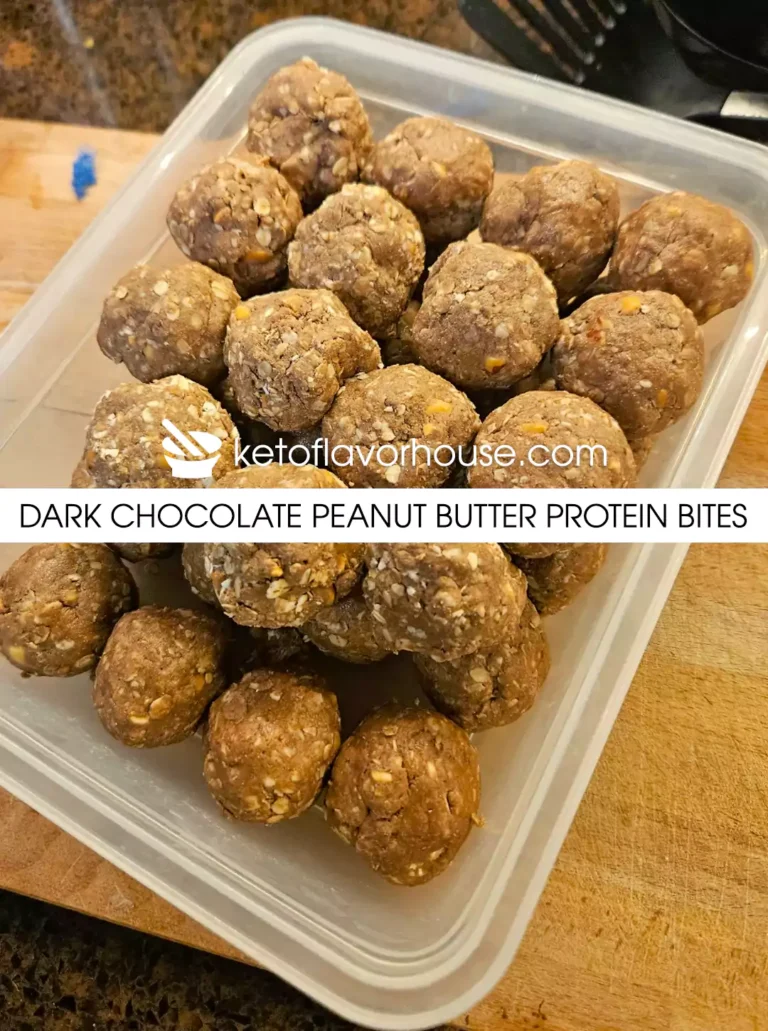 Dark Chocolate Peanut Butter Protein Bites