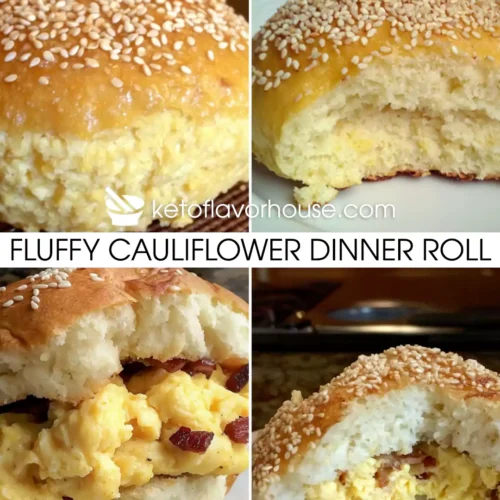Fluffy Cauliflower Dinner Roll