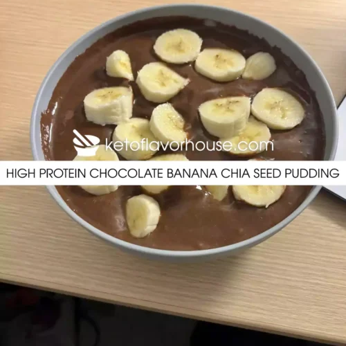 High Protein Chocolate Banana Chia Seed Pudding