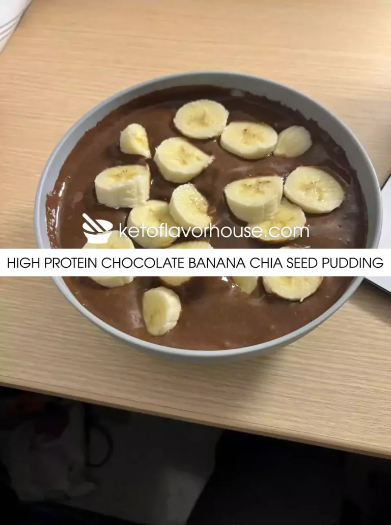 High Protein Chocolate Banana Chia Seed Pudding